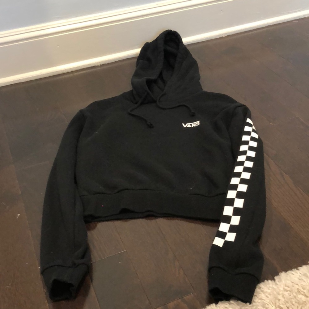 cropped vans hoodie